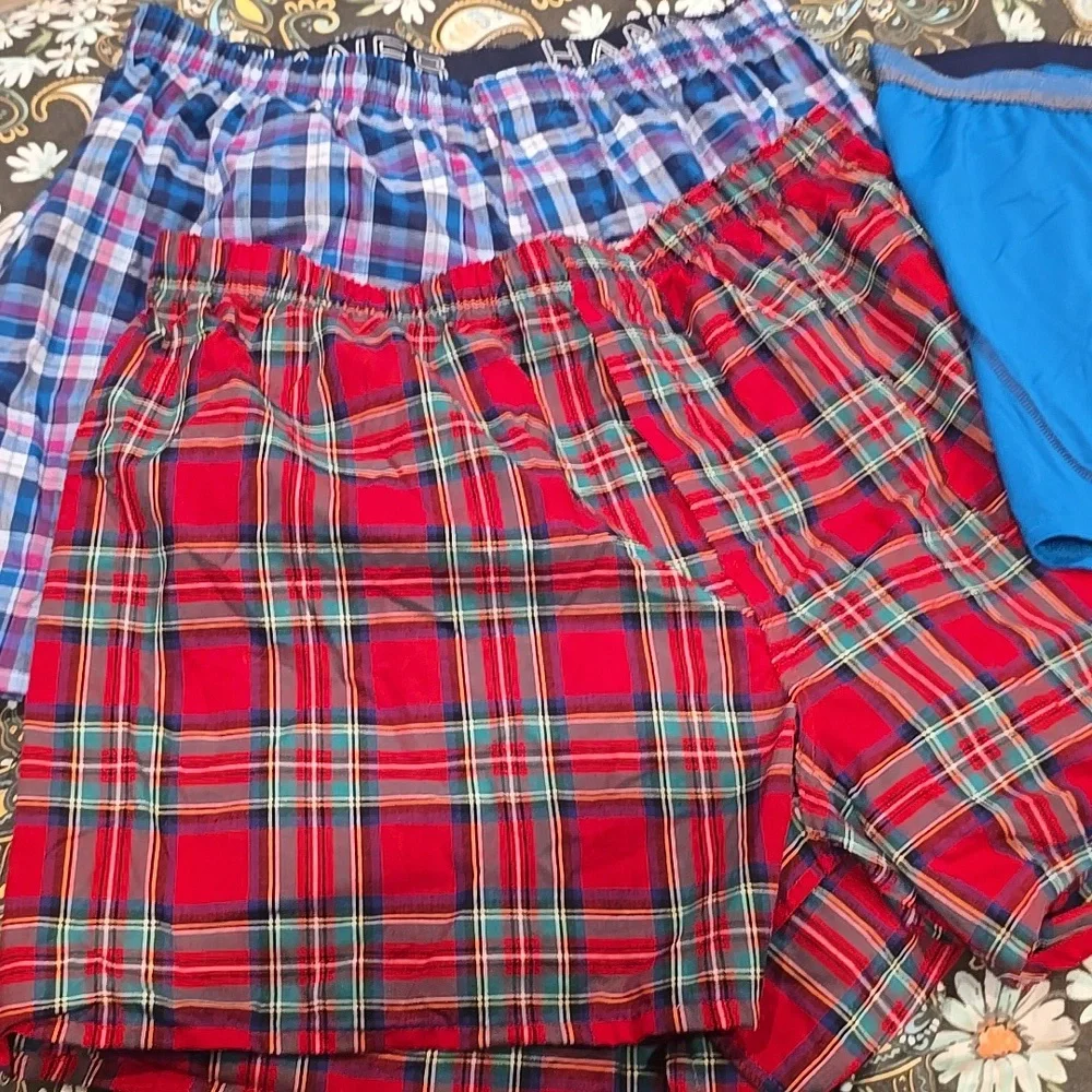 ❤️5/$25 New Mens 3 Boxers  All in Motion And Hanes